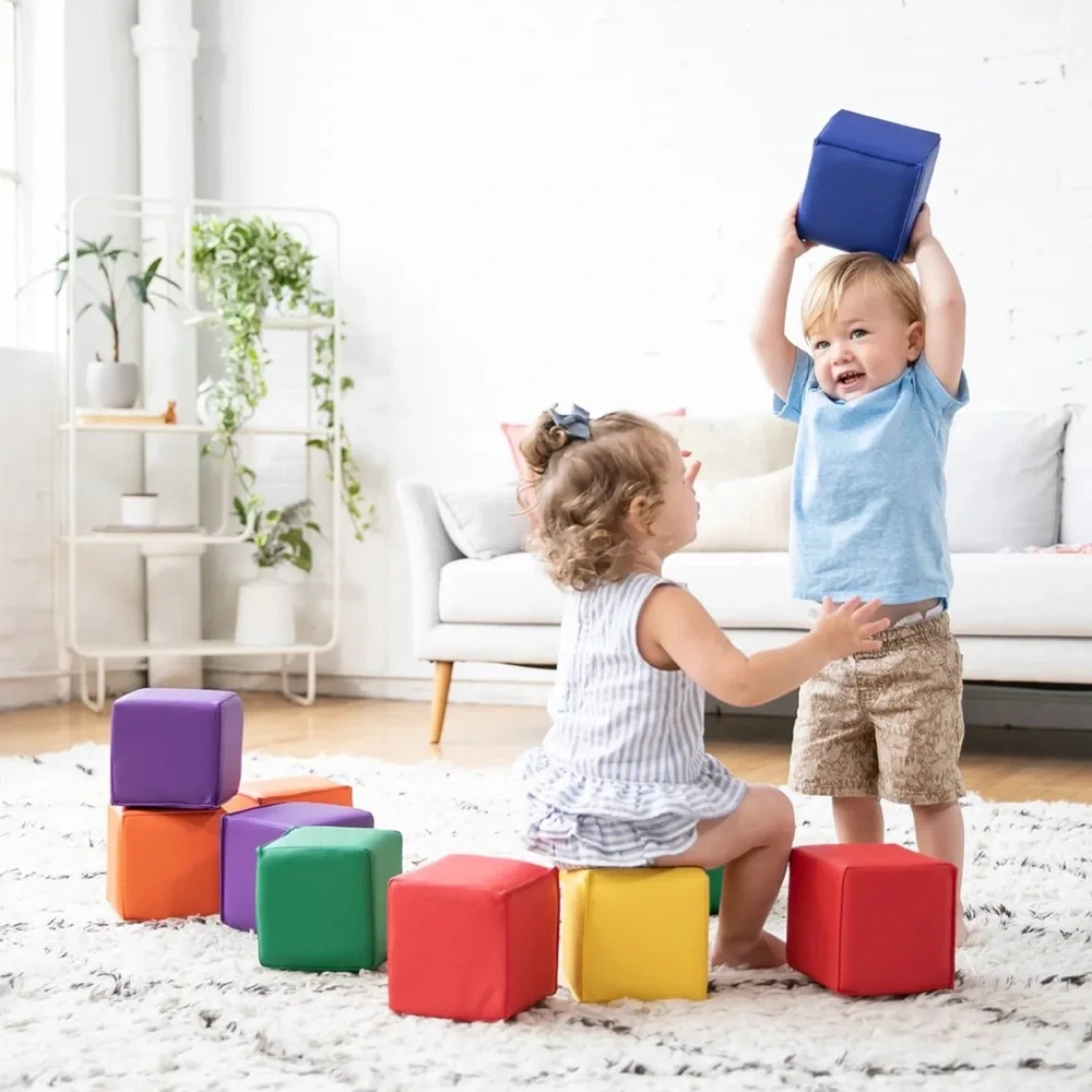 Soft Zone ECR4 Kids 12 Count Colorful Jumbo Blocks